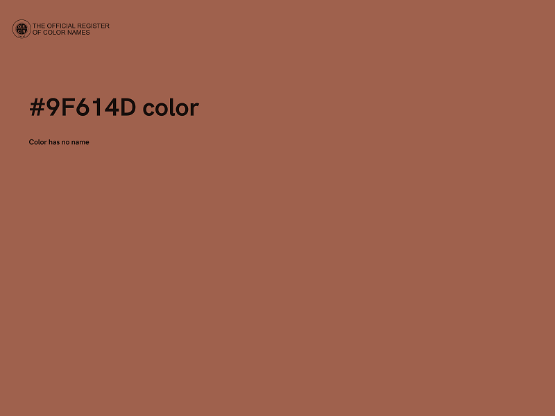 #9F614D color image