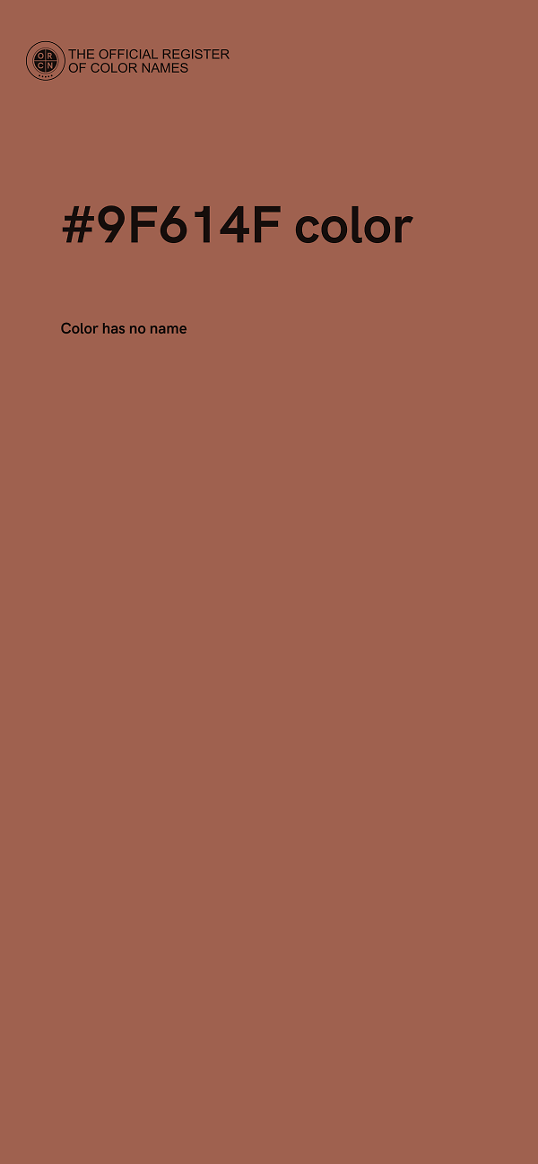 #9F614F color image
