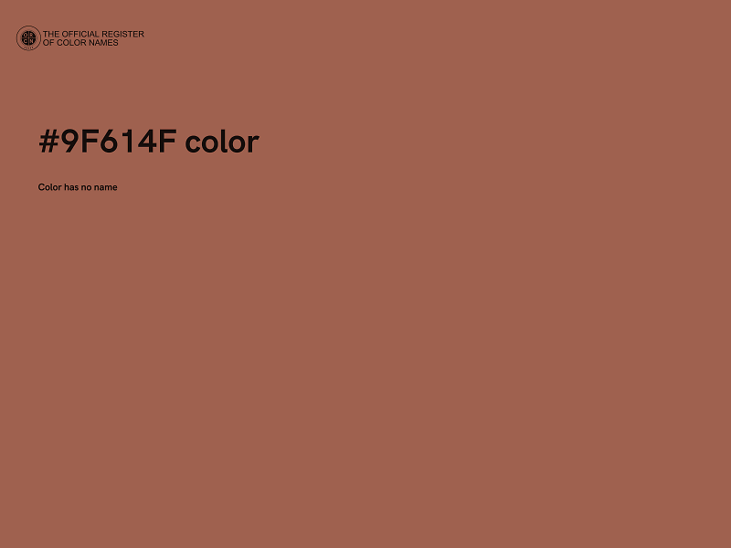 #9F614F color image