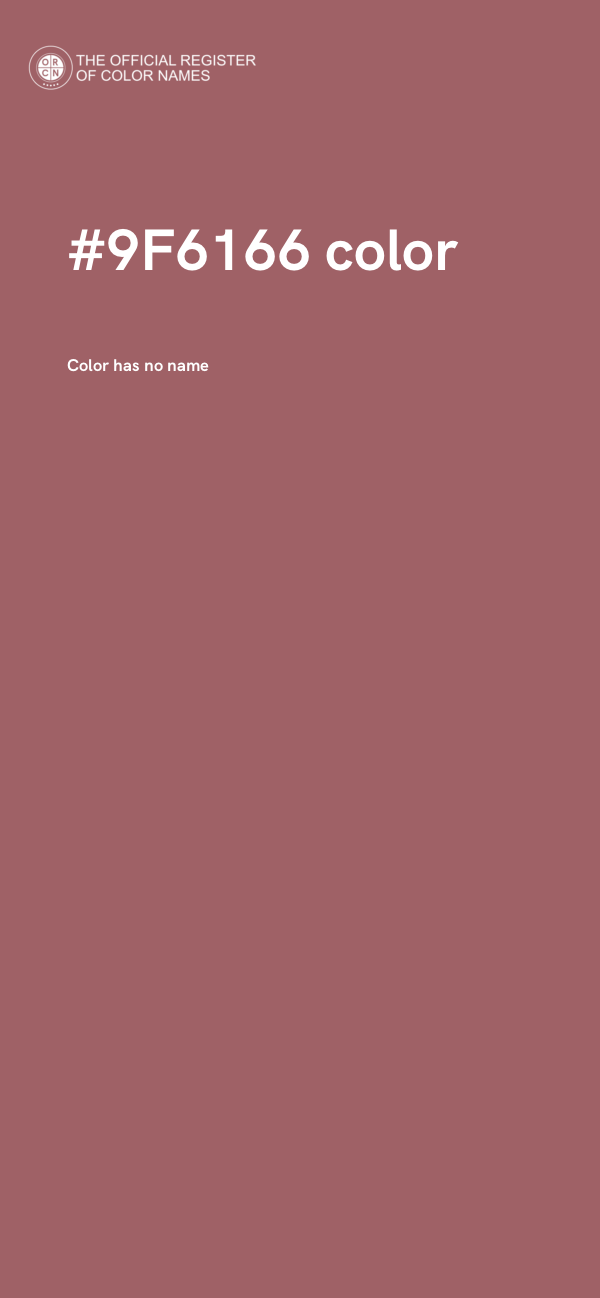 #9F6166 color image