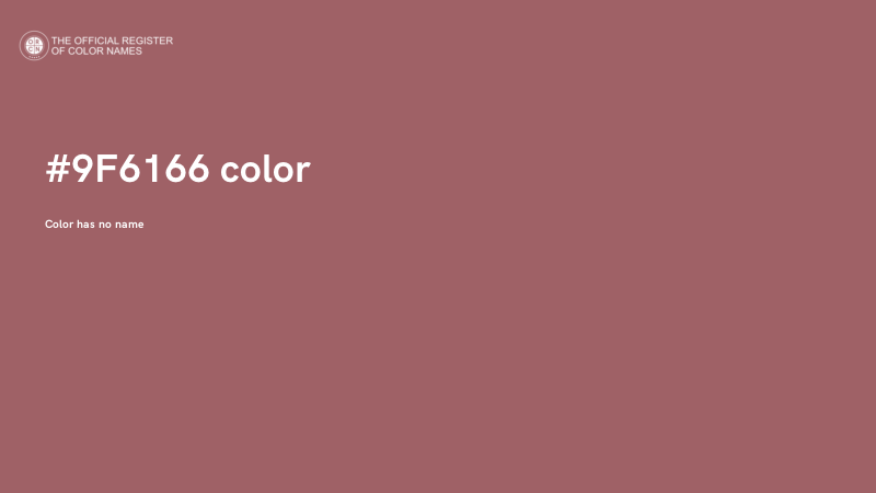 #9F6166 color image