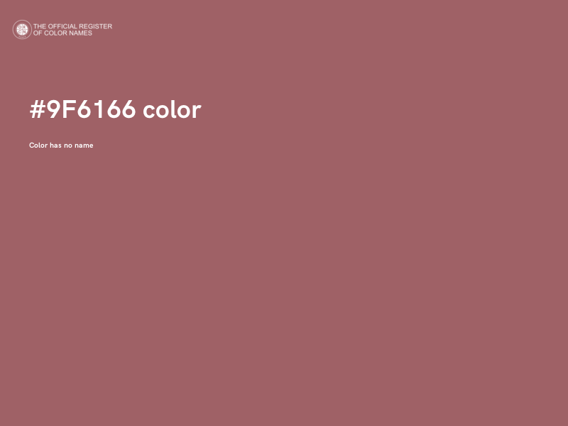 #9F6166 color image