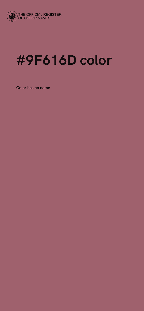 #9F616D color image