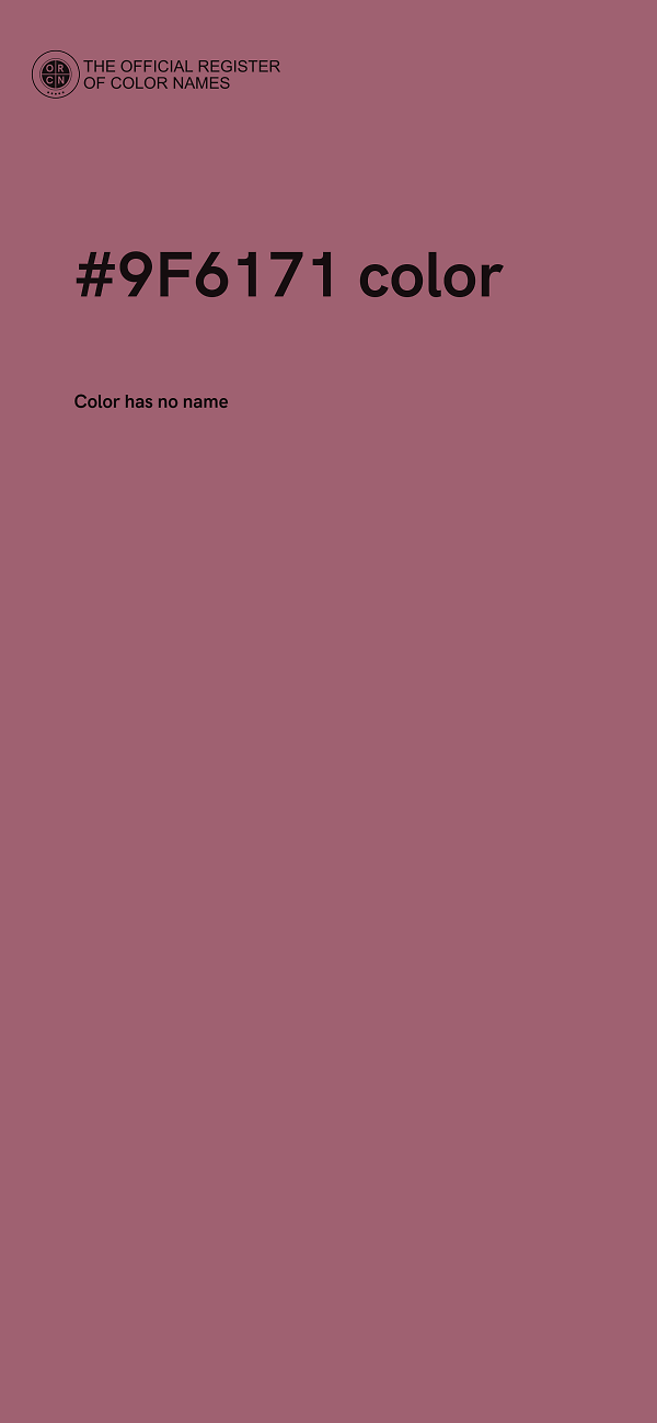 #9F6171 color image