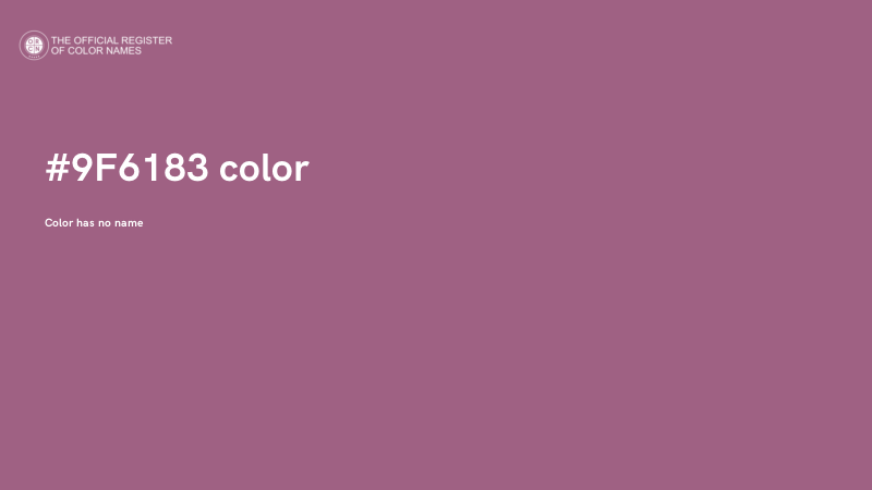 #9F6183 color image