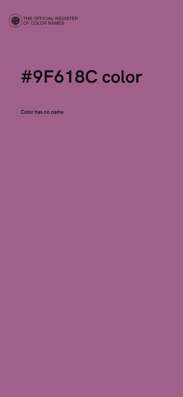 #9F618C color image