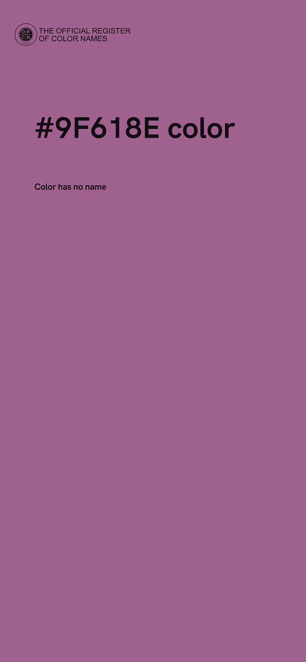 #9F618E color image