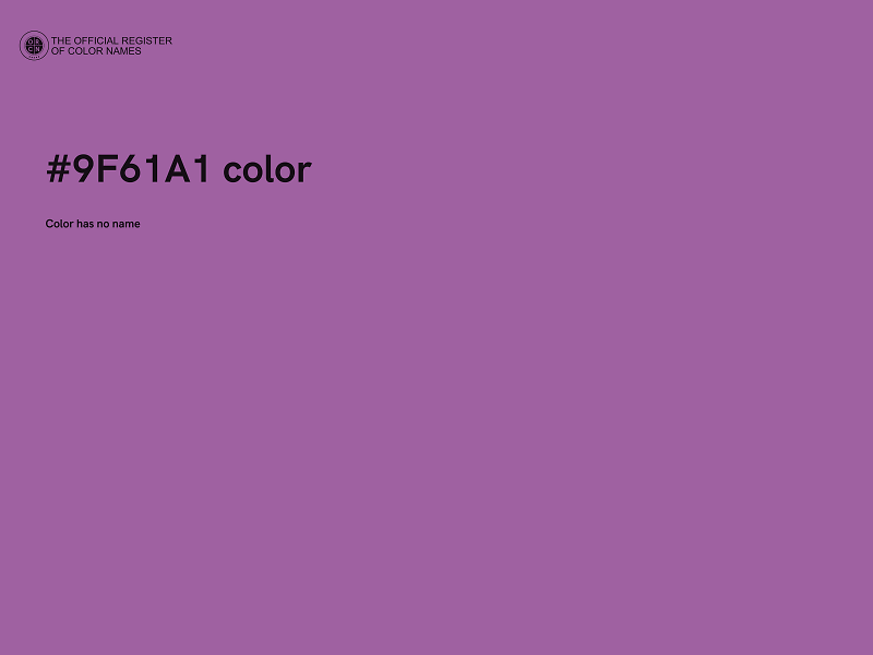 #9F61A1 color image