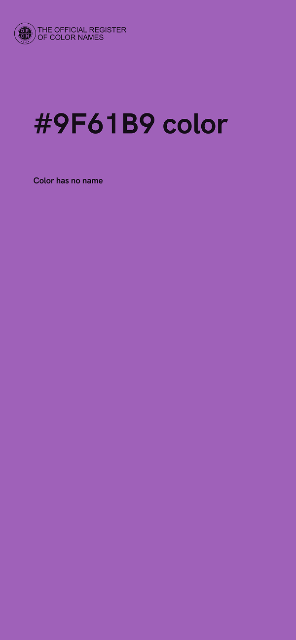 #9F61B9 color image