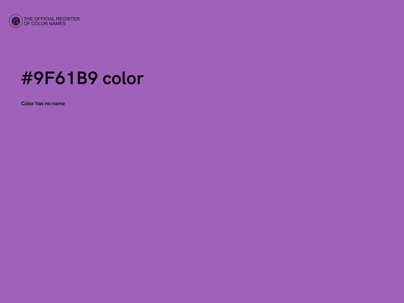 #9F61B9 color image