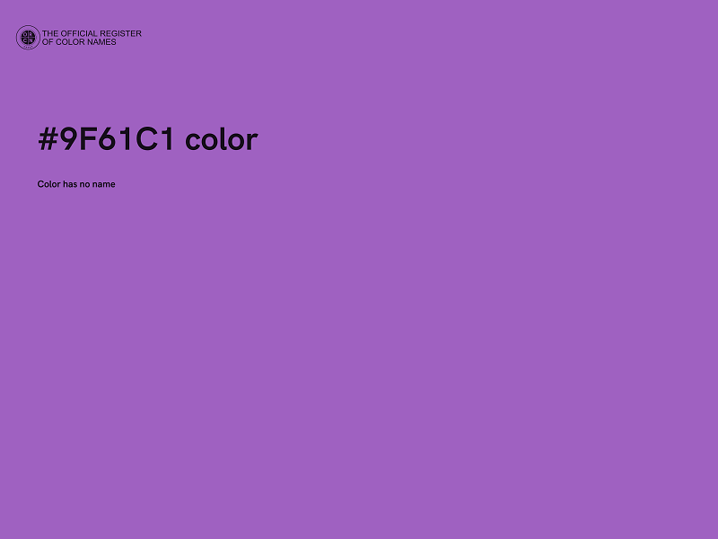 #9F61C1 color image