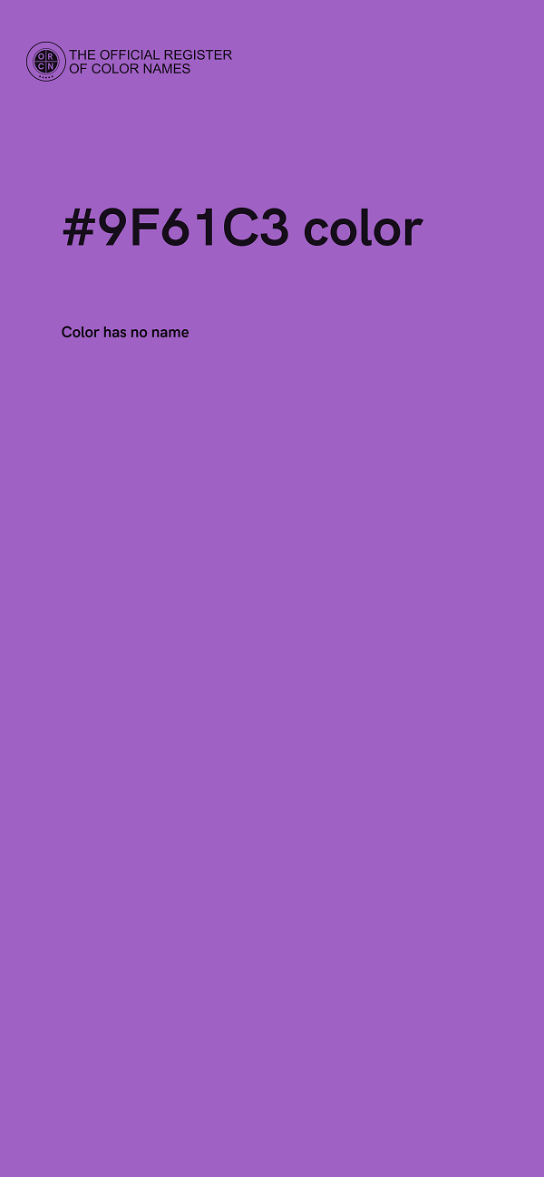#9F61C3 color image