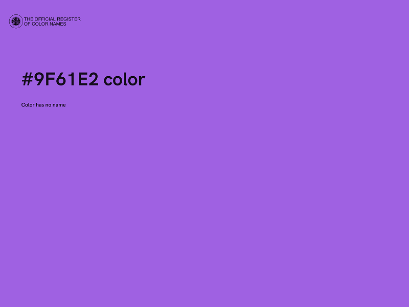 #9F61E2 color image