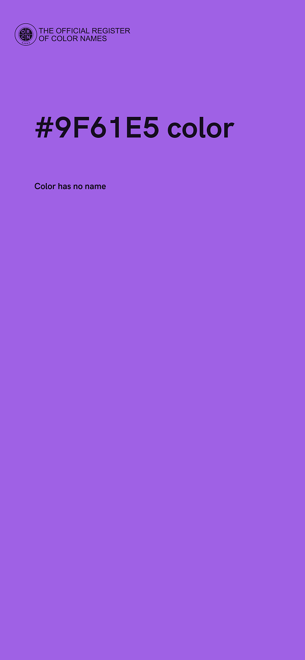 #9F61E5 color image