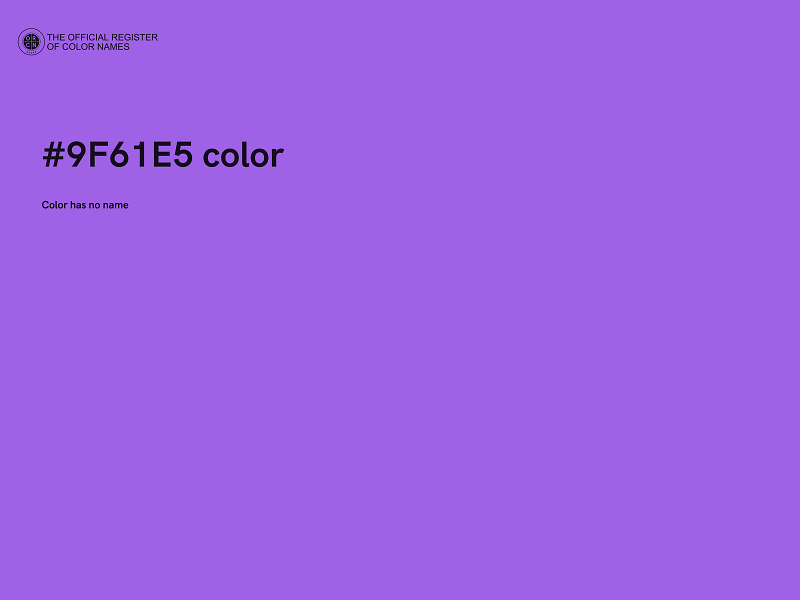#9F61E5 color image