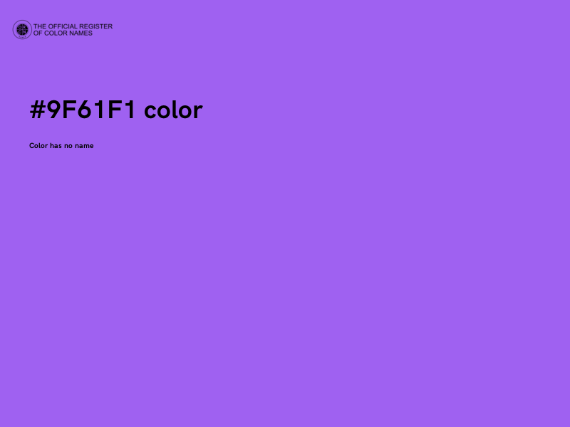#9F61F1 color image