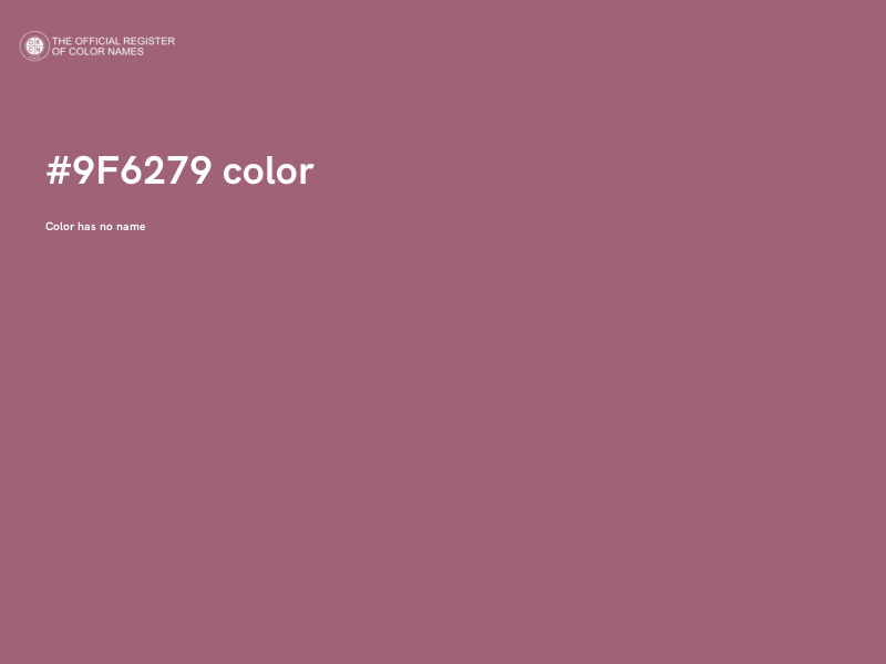 #9F6279 color image