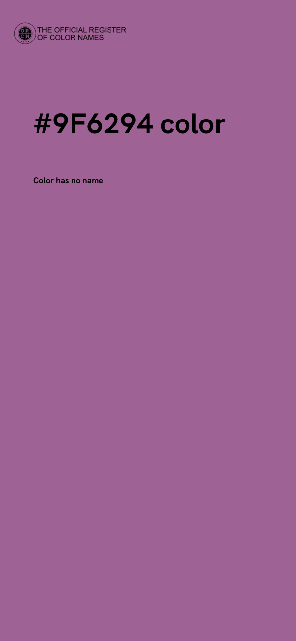 #9F6294 color image