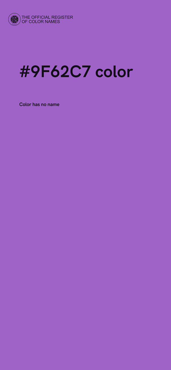 #9F62C7 color image