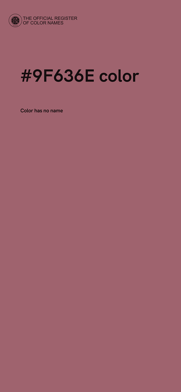 #9F636E color image