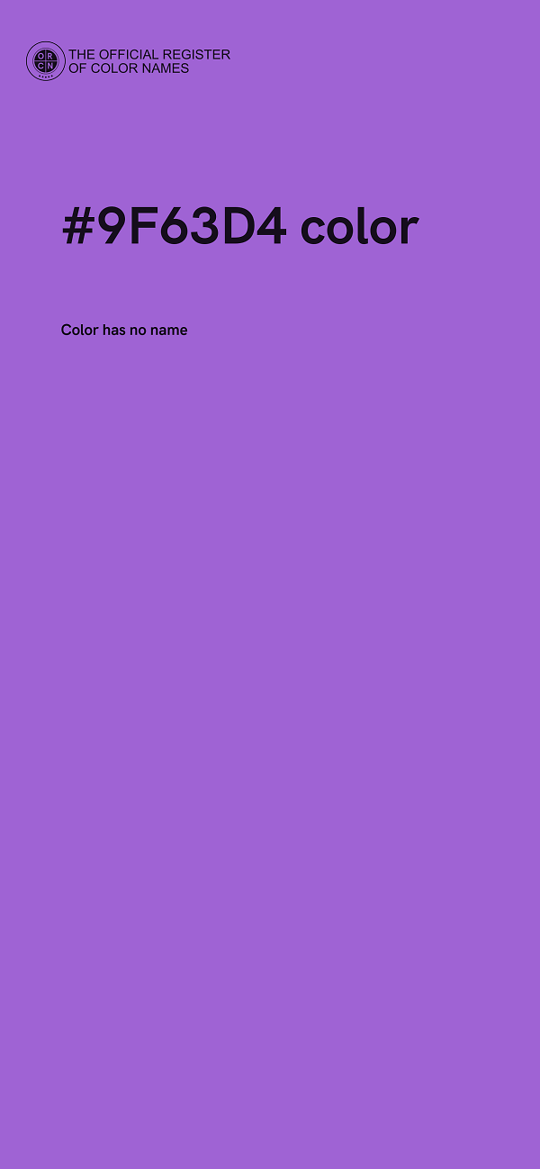 #9F63D4 color image