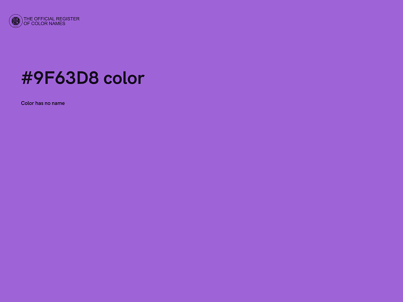 #9F63D8 color image