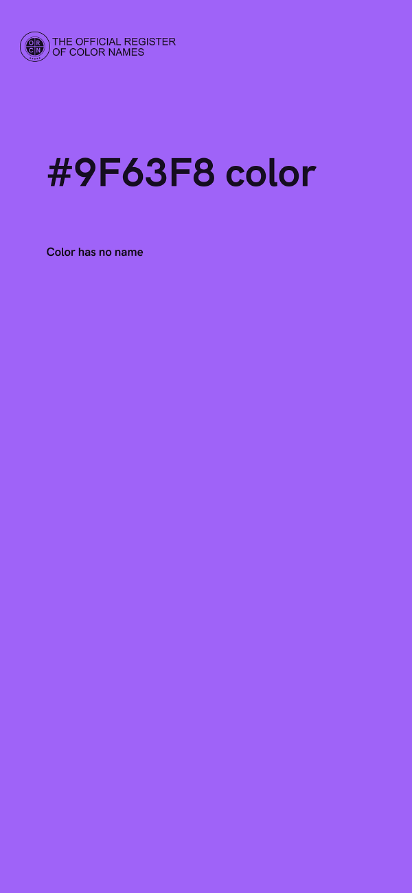 #9F63F8 color image