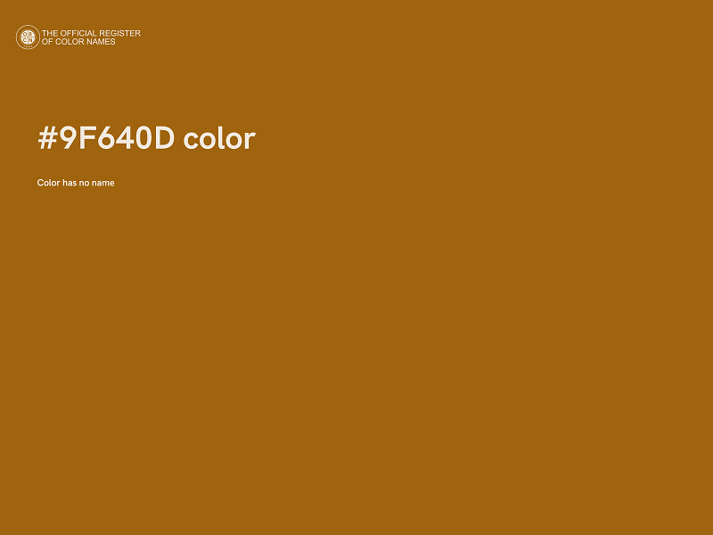 #9F640D color image