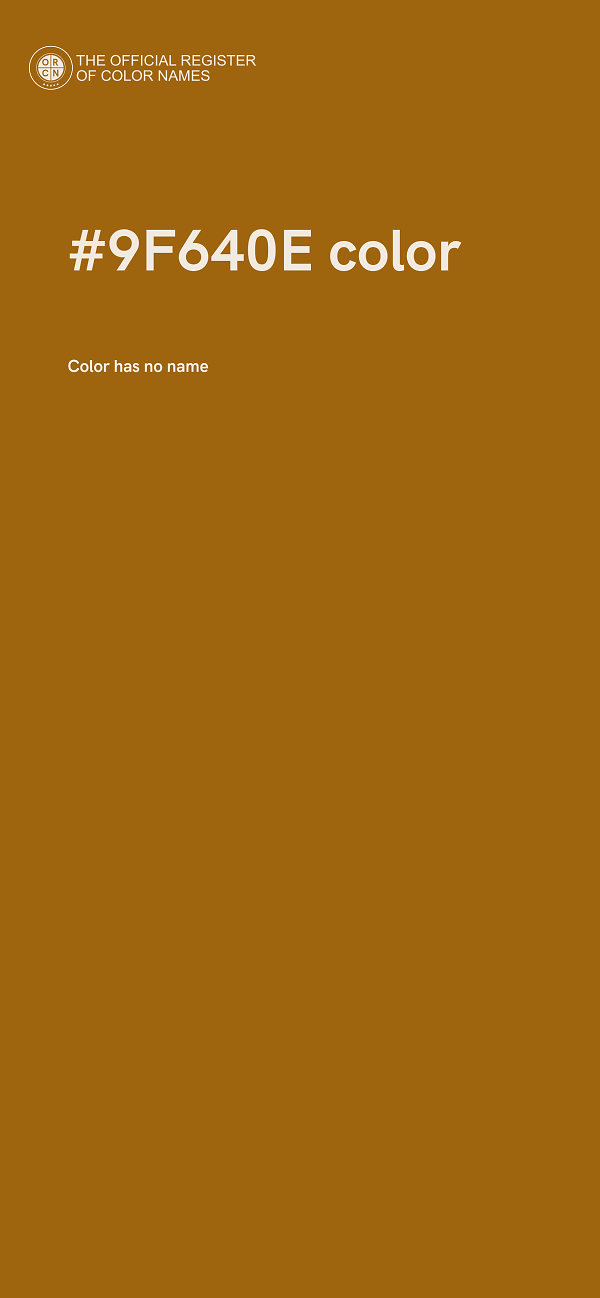 #9F640E color image