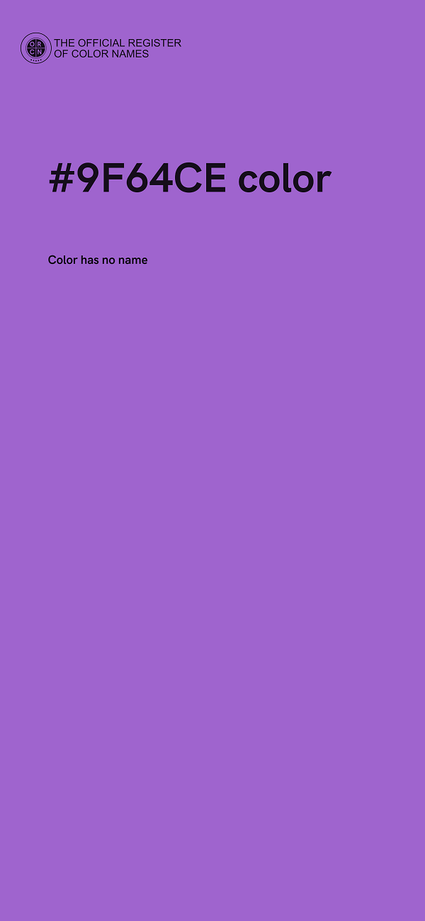 #9F64CE color image