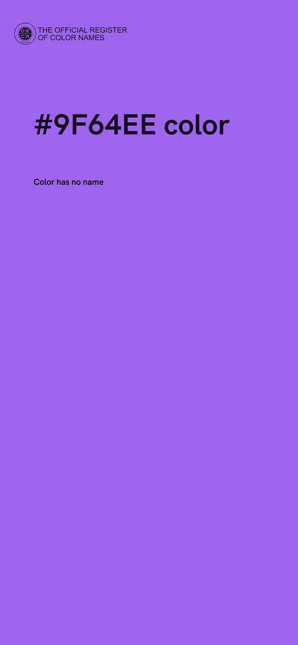 #9F64EE color image