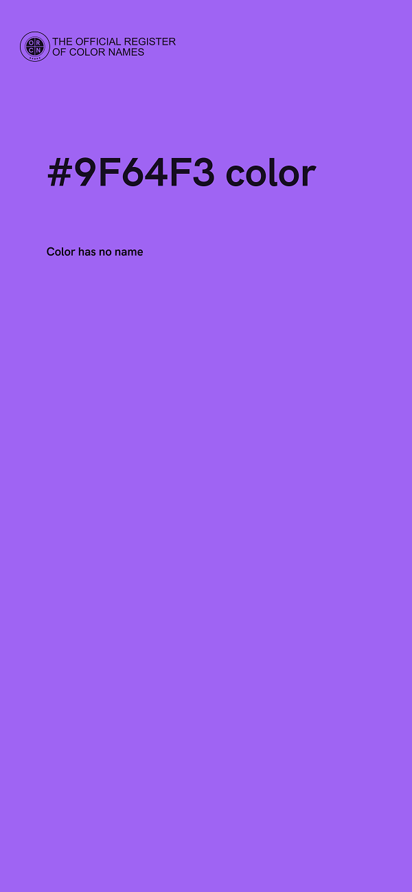 #9F64F3 color image