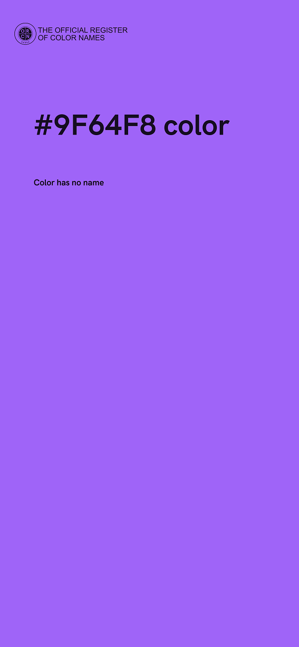 #9F64F8 color image