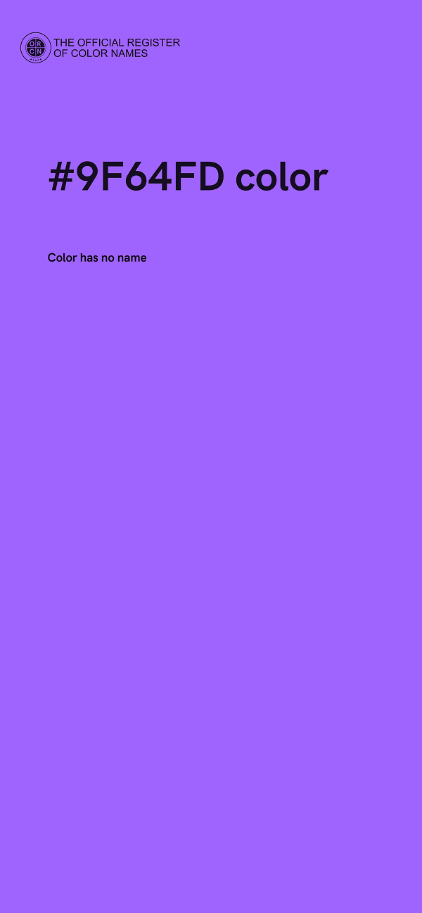#9F64FD color image