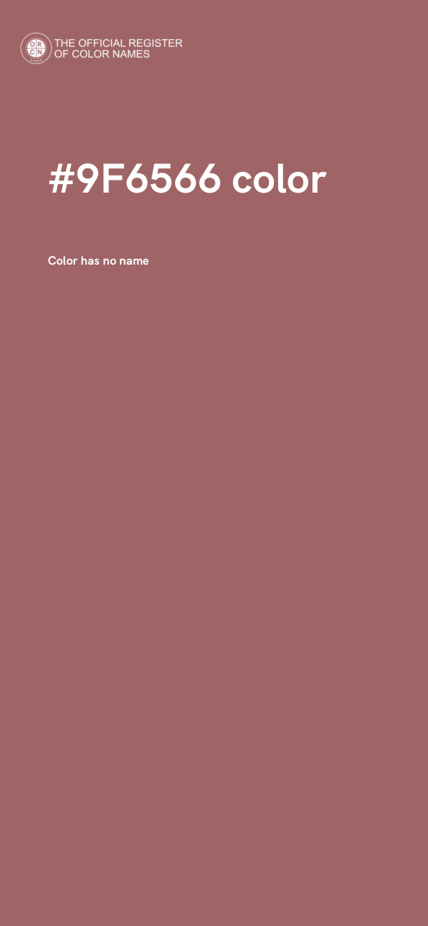 #9F6566 color image