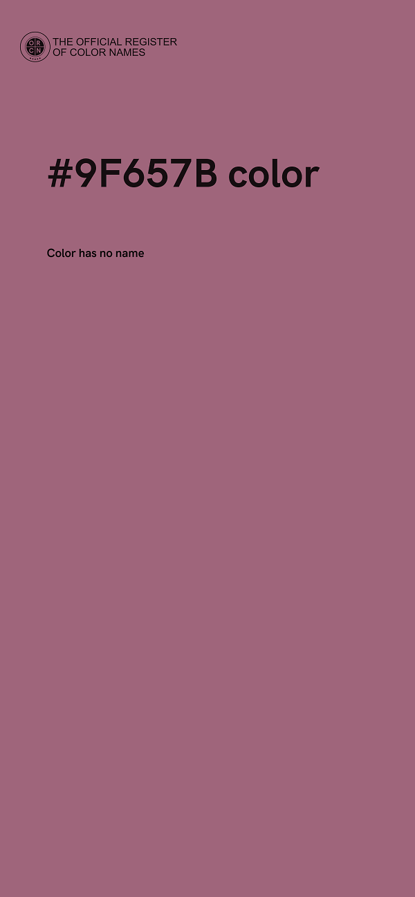 #9F657B color image
