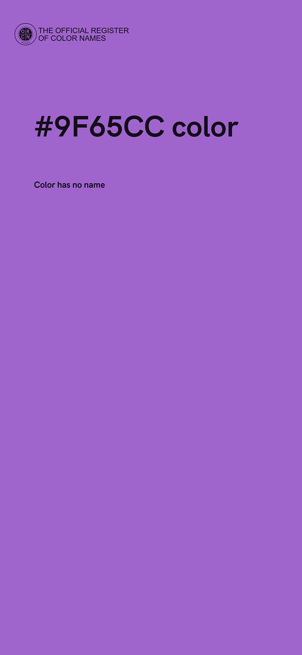 #9F65CC color image