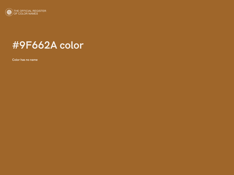 #9F662A color image