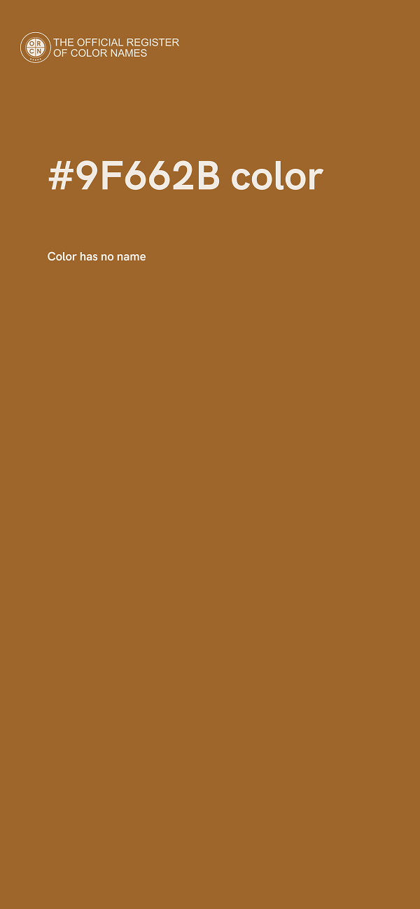 #9F662B color image