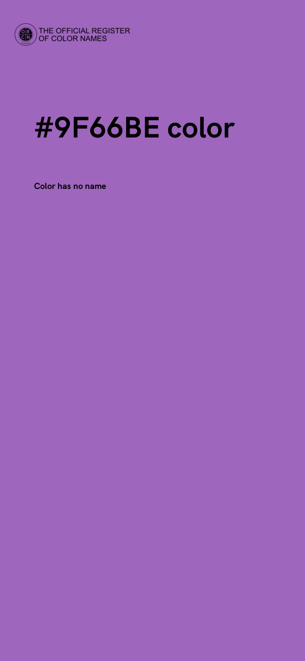 #9F66BE color image