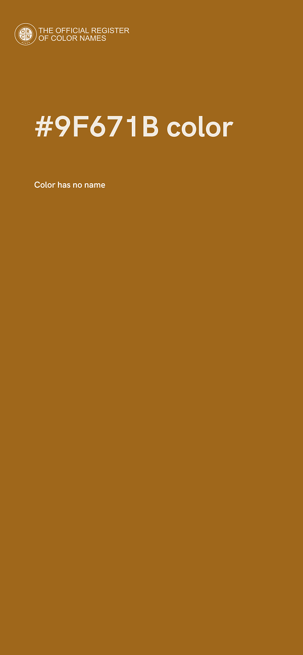 #9F671B color image