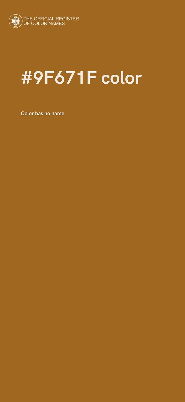 #9F671F color image