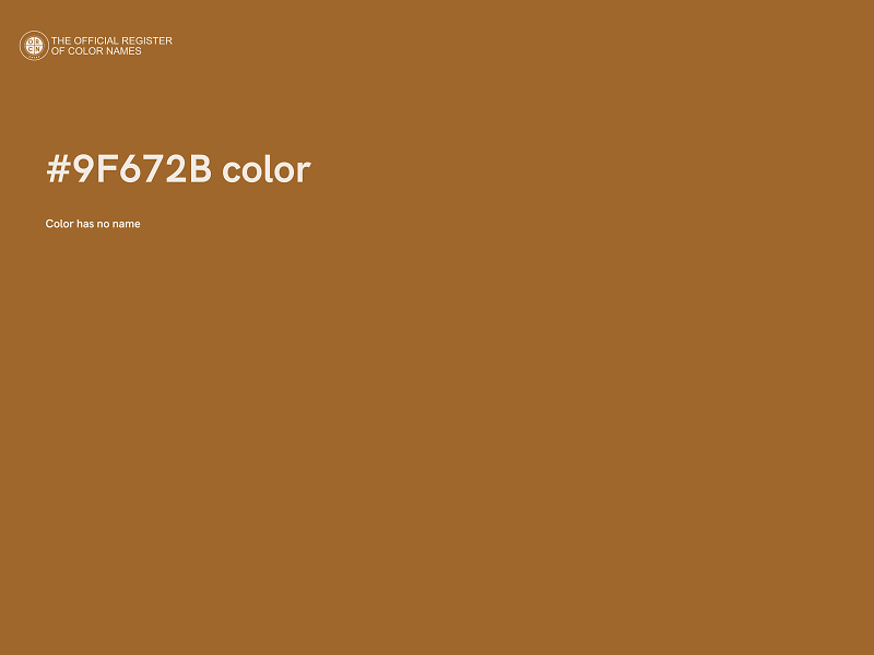 #9F672B color image