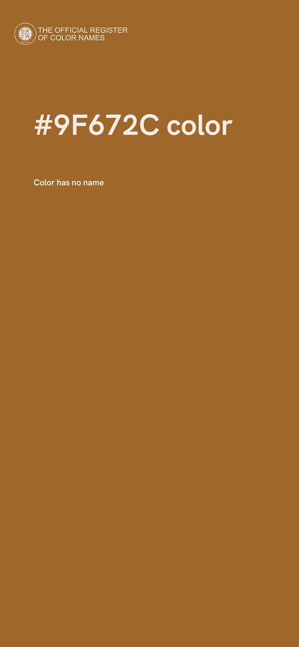 #9F672C color image