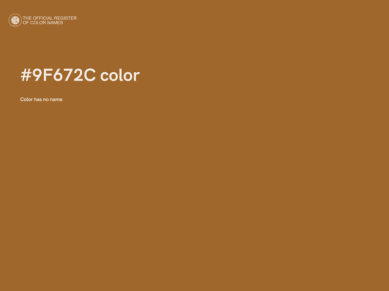#9F672C color image