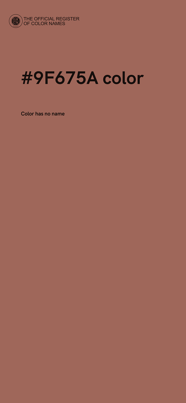#9F675A color image