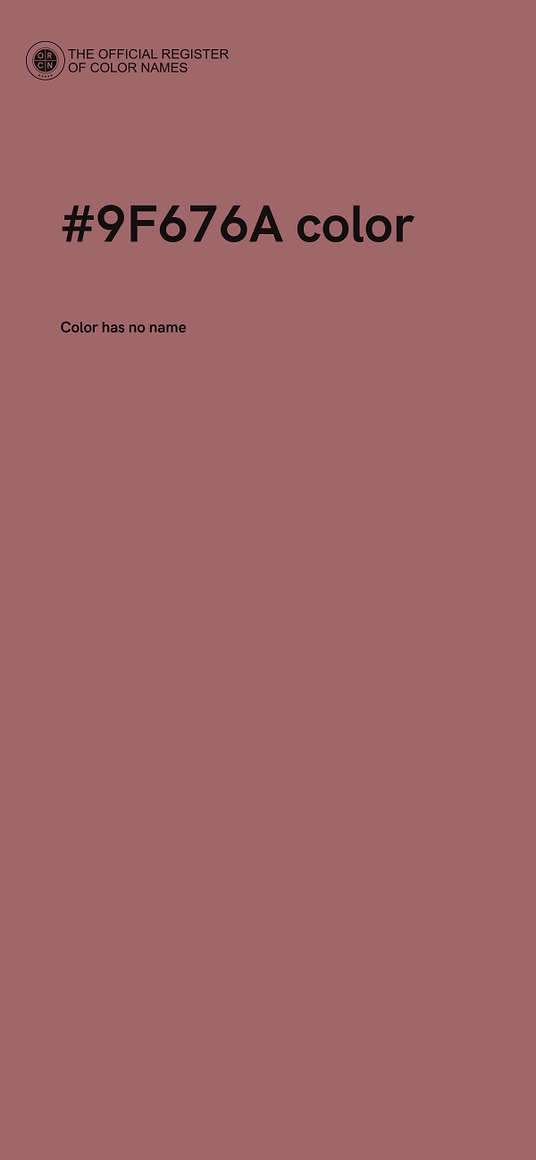 #9F676A color image