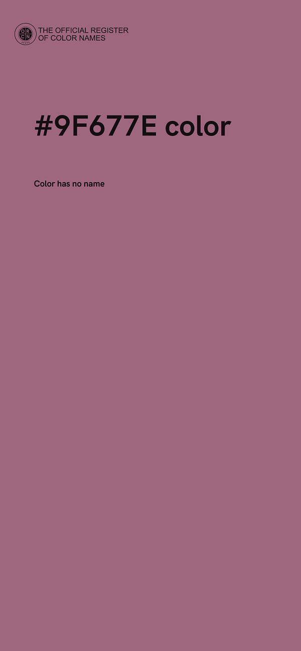 #9F677E color image