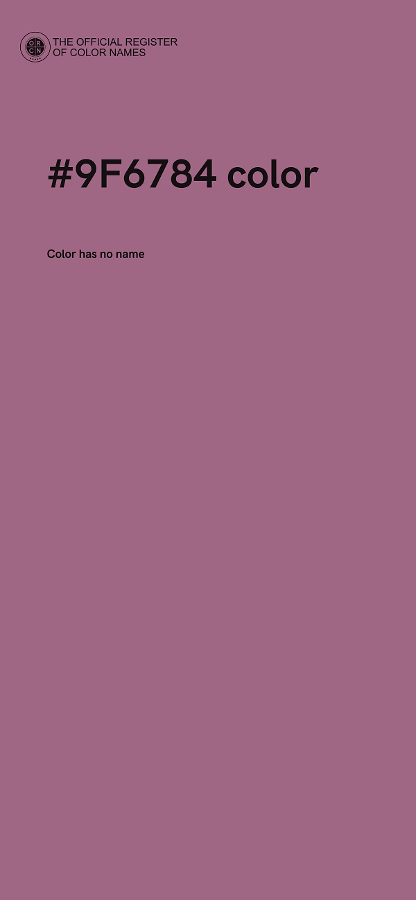 #9F6784 color image