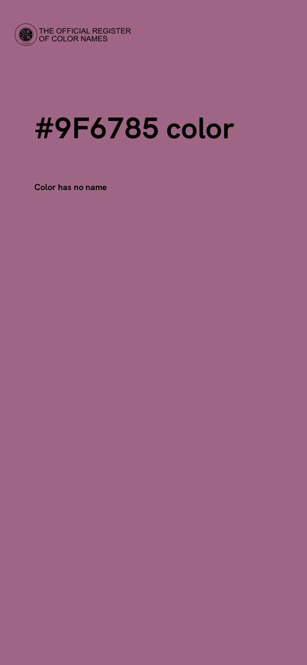 #9F6785 color image